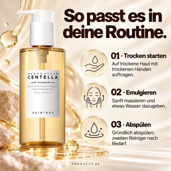 SKIN1004 Madagascar Centella Light Cleansing Oil 200ml – Produktbild 3