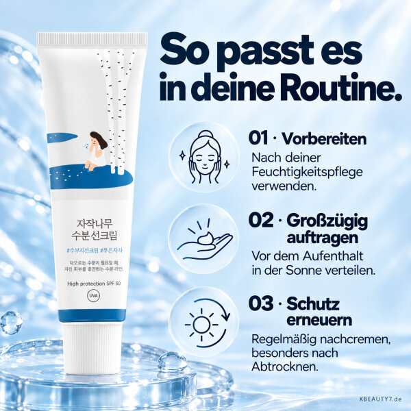 Round Lab Birch Juice Sunscreen SPF50+ PA++++ 50ml – Produktbild 3