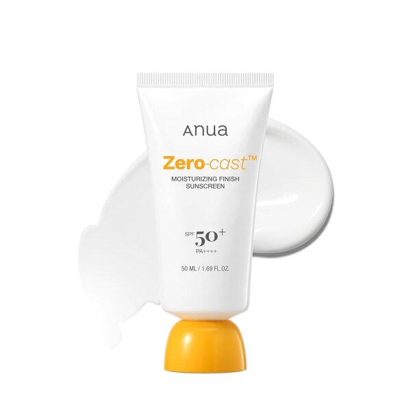 Anua Zerocast Moisturizing Finish Sunscreen Spf 50