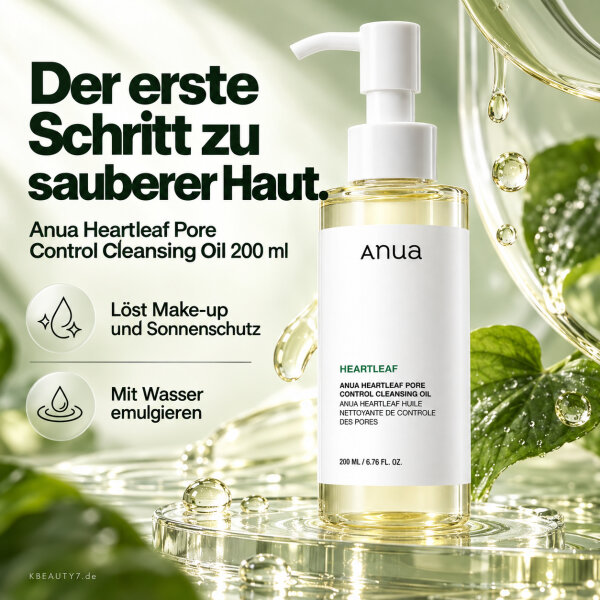 Anua Heartleaf Pore Control Cleansing Oil - 200ml – Produktbild 4
