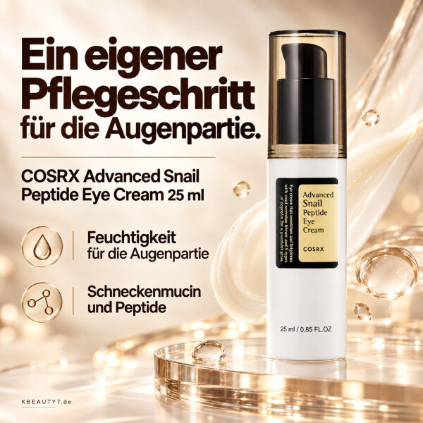 Cosrx Advanced Snail Peptide Eye Cream Moisturizing Eye Cream With Peptides 25ml – Produktbild 4