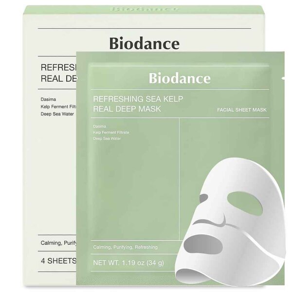 Biodance Refreshing Sea Kelp Real Deep Mask 4 Stück
