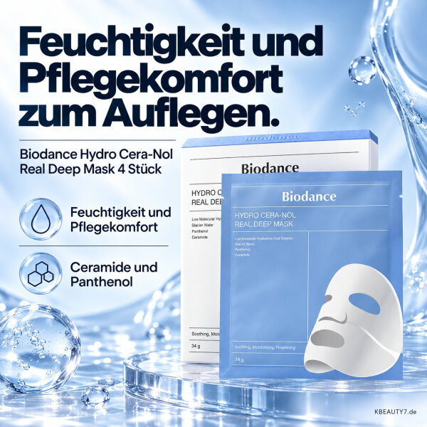 Biodance Hydro Cera-Nol Real Deep Mask 4 St&uuml;ck – Produktbild 4