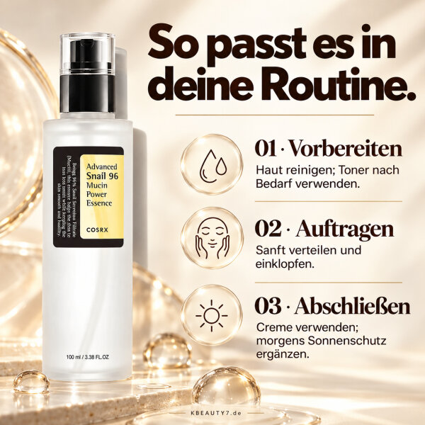 COSRX Advanced Snail 96 Mucin Power Essence 100 ml – Produktbild 3