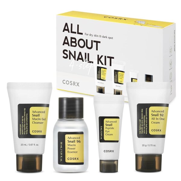 COSRX All About Snail Kit – 4-teiliges Hautpflege-Geschenkset