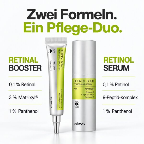 Celimax Gesichtsserum Vita-A Retinol &amp; Retinal Tightening Duo – Produktbild 3